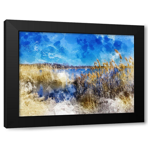 Phragmites II Black Modern Wood Framed Art Print with Double Matting by Young, Chamira