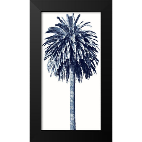 Palm Tree Blue II Black Modern Wood Framed Art Print by Blake, Madeline