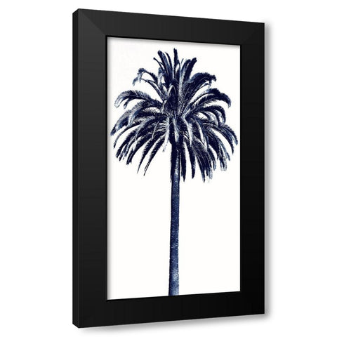 Palm Tree Blue III Black Modern Wood Framed Art Print with Double Matting by Blake, Madeline