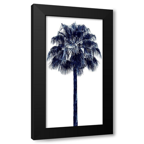 Palm Tree Blue IV Black Modern Wood Framed Art Print with Double Matting by Blake, Madeline