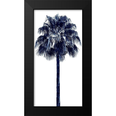 Palm Tree Blue IV Black Modern Wood Framed Art Print by Blake, Madeline