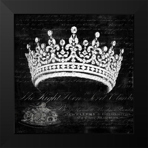 Her Majestys Jewels I Black Modern Wood Framed Art Print by Devellier, Deborah