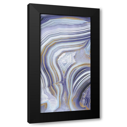 Agate Flow I Black Modern Wood Framed Art Print by Carson, Danielle