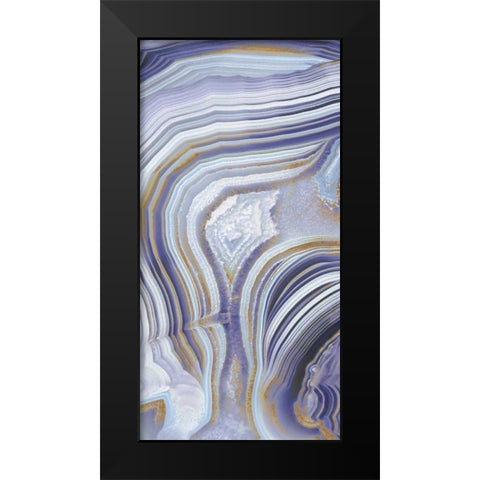 Agate Flow I Black Modern Wood Framed Art Print by Carson, Danielle