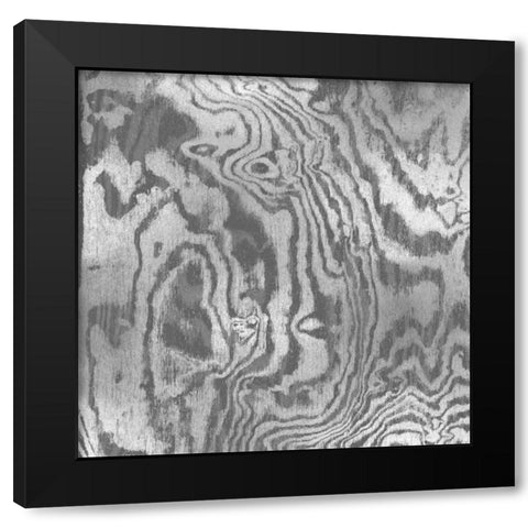Silver Variations I Black Modern Wood Framed Art Print by Carson, Danielle