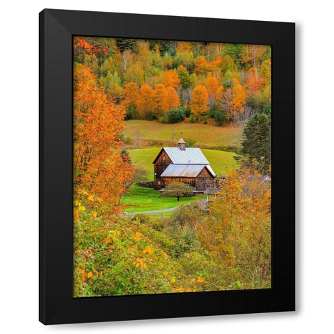 Sleephollow Black Modern Wood Framed Art Print with Double Matting by Sproul, Dan