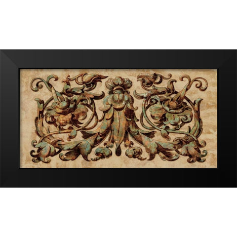 Patina II Black Modern Wood Framed Art Print by Wright, Dylan