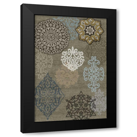 Decorative Ormanments I Black Modern Wood Framed Art Print by Roberts, Ellie