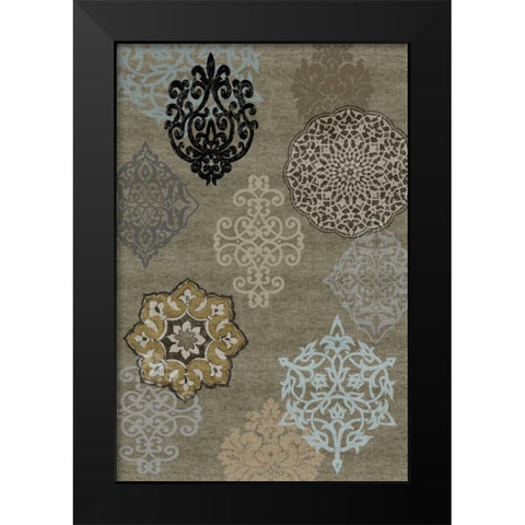 Decorative Ormanments II Black Modern Wood Framed Art Print by Roberts, Ellie