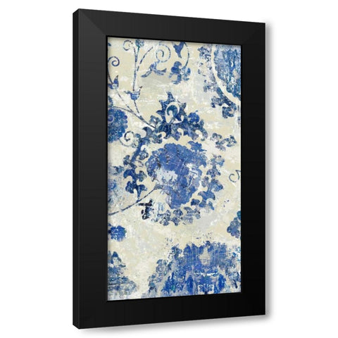 Adornment Panel Indigo I Black Modern Wood Framed Art Print by Roberts, Ellie