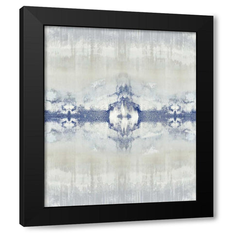 Entice - Indigo Black Modern Wood Framed Art Print with Double Matting by Roberts, Ellie