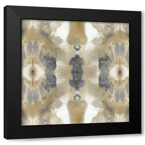Paramount Gold Black Modern Wood Framed Art Print with Double Matting by Roberts, Ellie