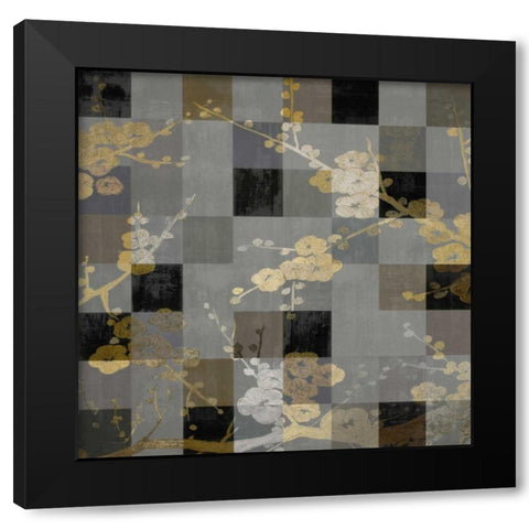 Blossoms Reflections II Black Modern Wood Framed Art Print by Lange, Erin