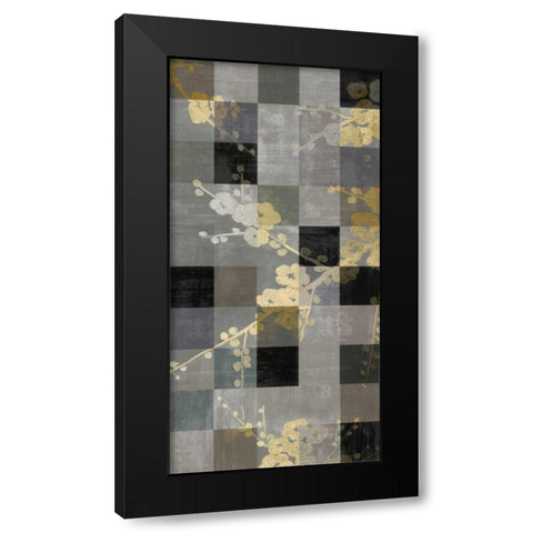 Blossom Panel II Black Modern Wood Framed Art Print by Lange, Erin