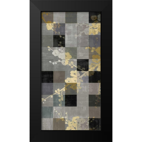 Blossom Panel II Black Modern Wood Framed Art Print by Lange, Erin