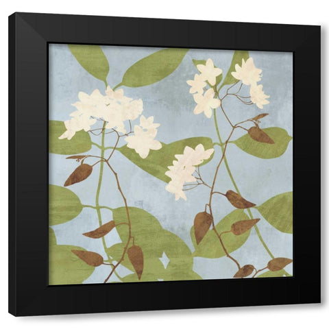 Secret Garden I Black Modern Wood Framed Art Print with Double Matting by Lange, Erin