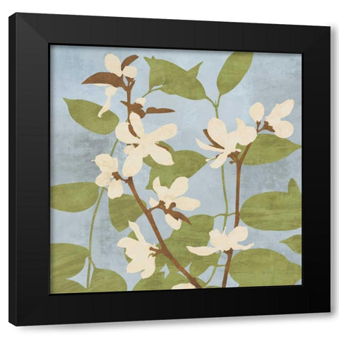 Secret Garden II Black Modern Wood Framed Art Print with Double Matting by Lange, Erin