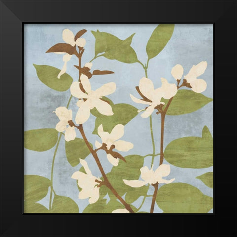 Secret Garden II Black Modern Wood Framed Art Print by Lange, Erin