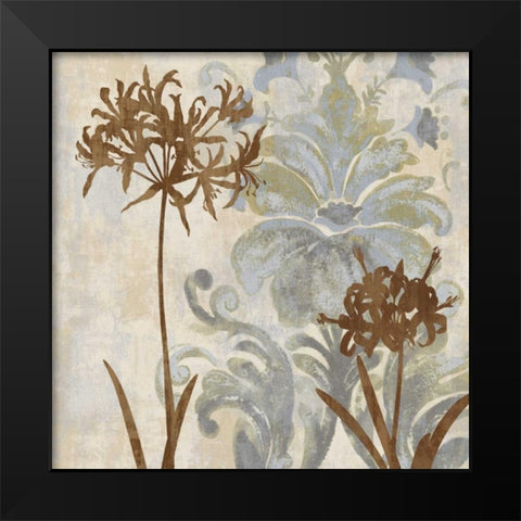 Floral Oasis II Black Modern Wood Framed Art Print by Lange, Erin