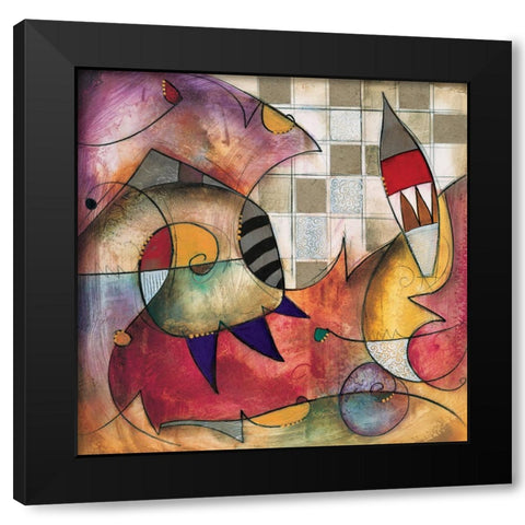 Primo I Black Modern Wood Framed Art Print with Double Matting by Waugh, Eric