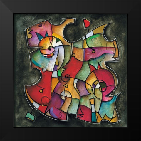 Noir Duet I Black Modern Wood Framed Art Print by Waugh, Eric