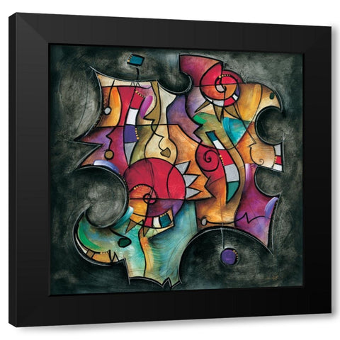 Noir Duet II Black Modern Wood Framed Art Print by Waugh, Eric