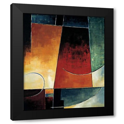 In the Mix I Black Modern Wood Framed Art Print with Double Matting by Taylor, Franklin