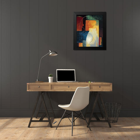 In the Mix II Black Modern Wood Framed Art Print by Taylor, Franklin