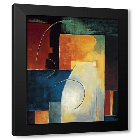 In the Mix II Black Modern Wood Framed Art Print with Double Matting by Taylor, Franklin