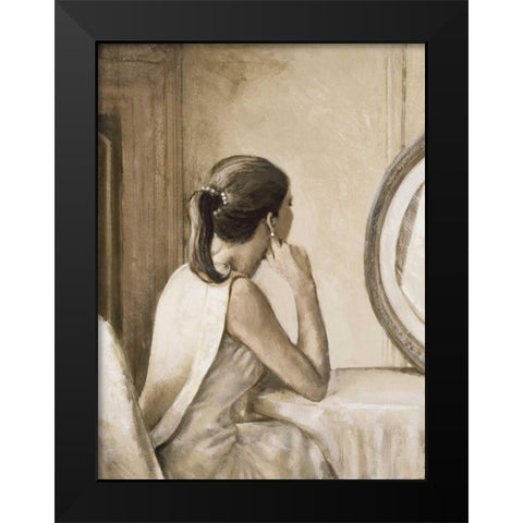 Riflesso Black Modern Wood Framed Art Print by Scala, Gualtiero Bassi