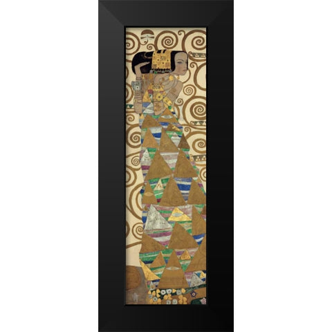 Expectation Black Modern Wood Framed Art Print by Klimt, Gustav