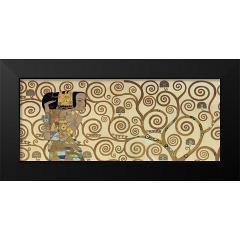Expectation Black Modern Wood Framed Art Print by Klimt, Gustav