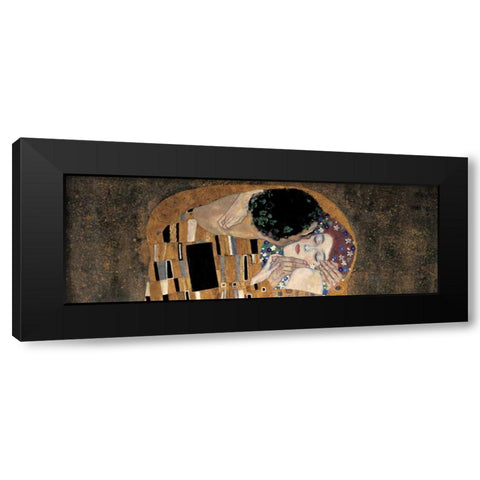 Il bacio Black Modern Wood Framed Art Print by Klimt, Gustav