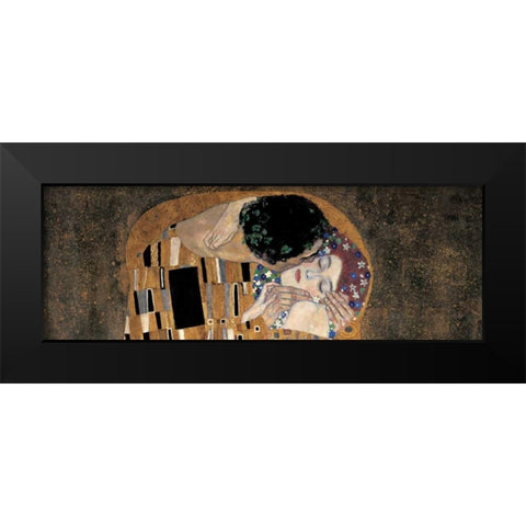 Il bacio Black Modern Wood Framed Art Print by Klimt, Gustav