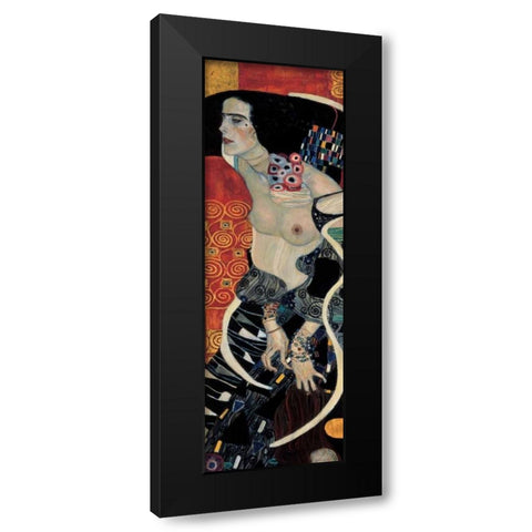 Judith II Black Modern Wood Framed Art Print by Klimt, Gustav