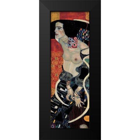 Judith II Black Modern Wood Framed Art Print by Klimt, Gustav