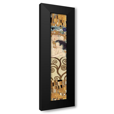 Klimt Panel IV Black Modern Wood Framed Art Print with Double Matting by Klimt, Gustav