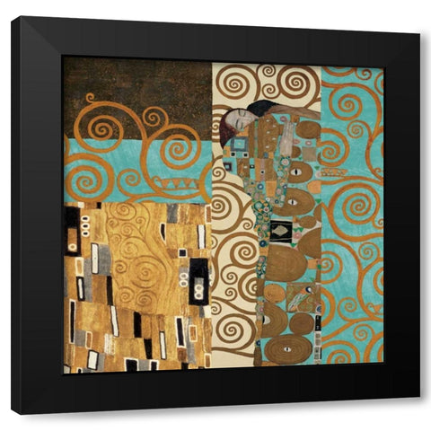 Klimt III 150th Anniversary - Fulfillment Black Modern Wood Framed Art Print by Klimt, Gustav