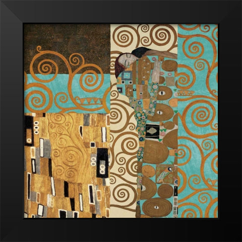 Klimt III 150th Anniversary - Fulfillment Black Modern Wood Framed Art Print by Klimt, Gustav