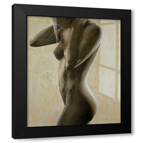 In penombra II Black Modern Wood Framed Art Print with Double Matting by Mariani, Giorgio