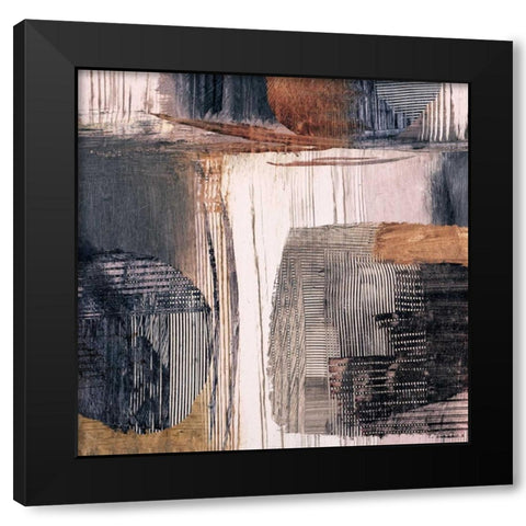 Geometric Movement I Black Modern Wood Framed Art Print with Double Matting by Ritts, Graham