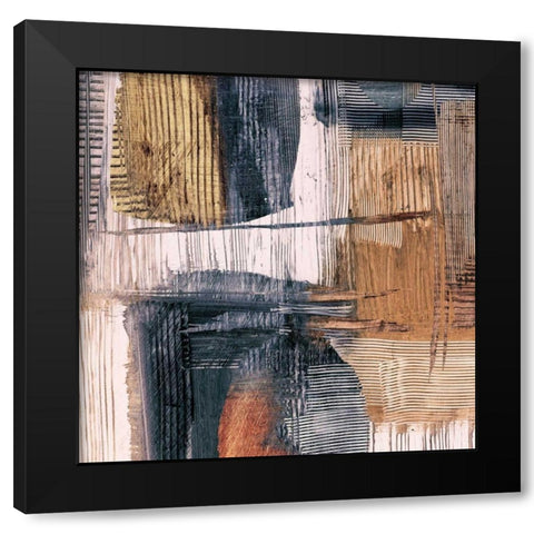 Geometric Movement II Black Modern Wood Framed Art Print with Double Matting by Ritts, Graham