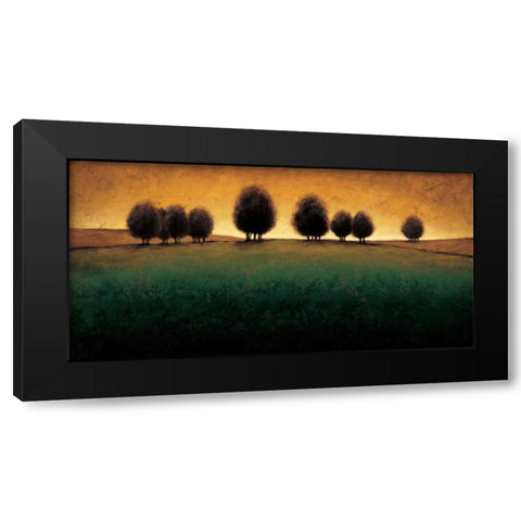 Incandescence Black Modern Wood Framed Art Print with Double Matting by Williams, Gregory