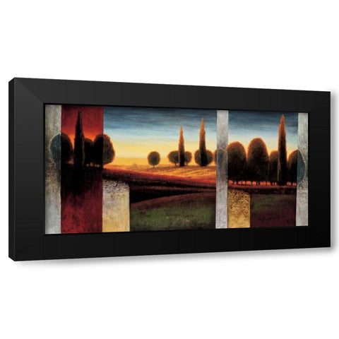 The Glow II Black Modern Wood Framed Art Print with Double Matting by Williams, Gregory