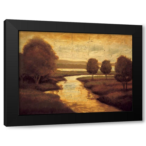The Waters Edge II Black Modern Wood Framed Art Print by Williams, Gregory