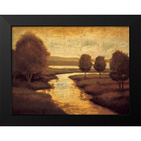 The Waters Edge II Black Modern Wood Framed Art Print by Williams, Gregory