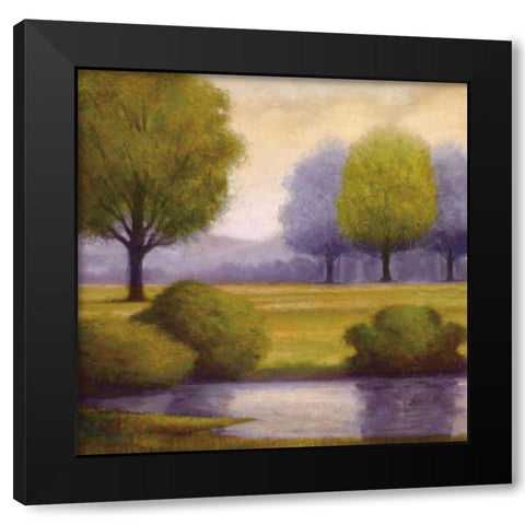 Lavender Sunrise II Black Modern Wood Framed Art Print with Double Matting by Williams, Gregory