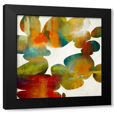 Allegory II Black Modern Wood Framed Art Print with Double Matting by Carlson, Hannah