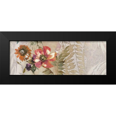 Florilege II Black Modern Wood Framed Art Print by Simon, Helene