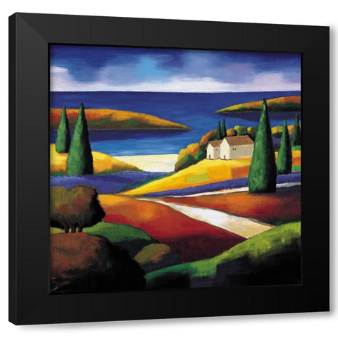 Central Coast I Black Modern Wood Framed Art Print with Double Matting by Clarke, Janine